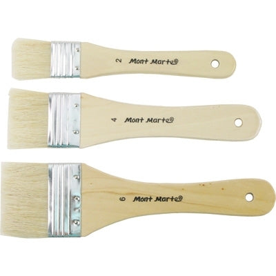 Mont Marte Gesso Brushes Sizes 2.4.6