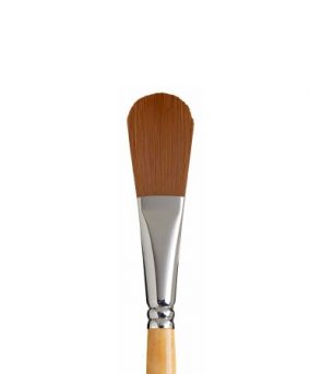 SNAP Brush 9650 Short Handle Gold Taklon Oval Wash 3/4 inch Default Title