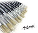 Mont Marte Silver Series Artist Brushes 12pce Round 1-12