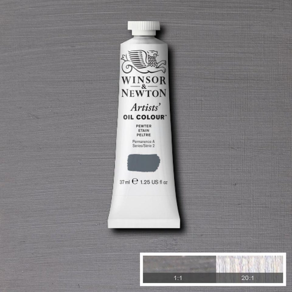 Winsor and Newton Artists Oil Colour 37ml S2 Pewter