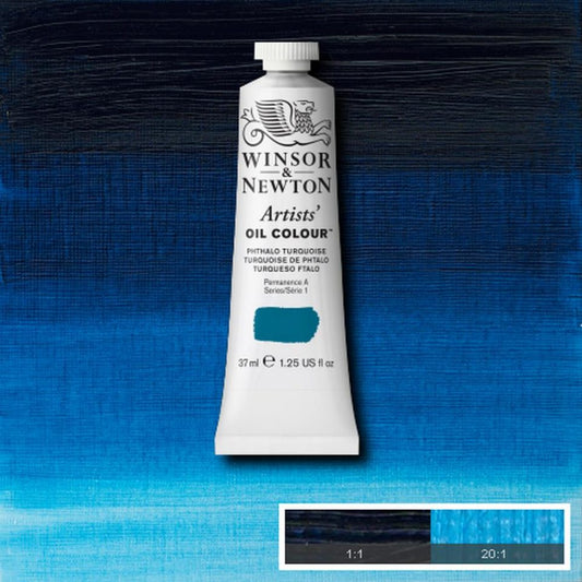 Winsor and Newton Artists Oil Colour 37ml S1 Phthalo Turquoise
