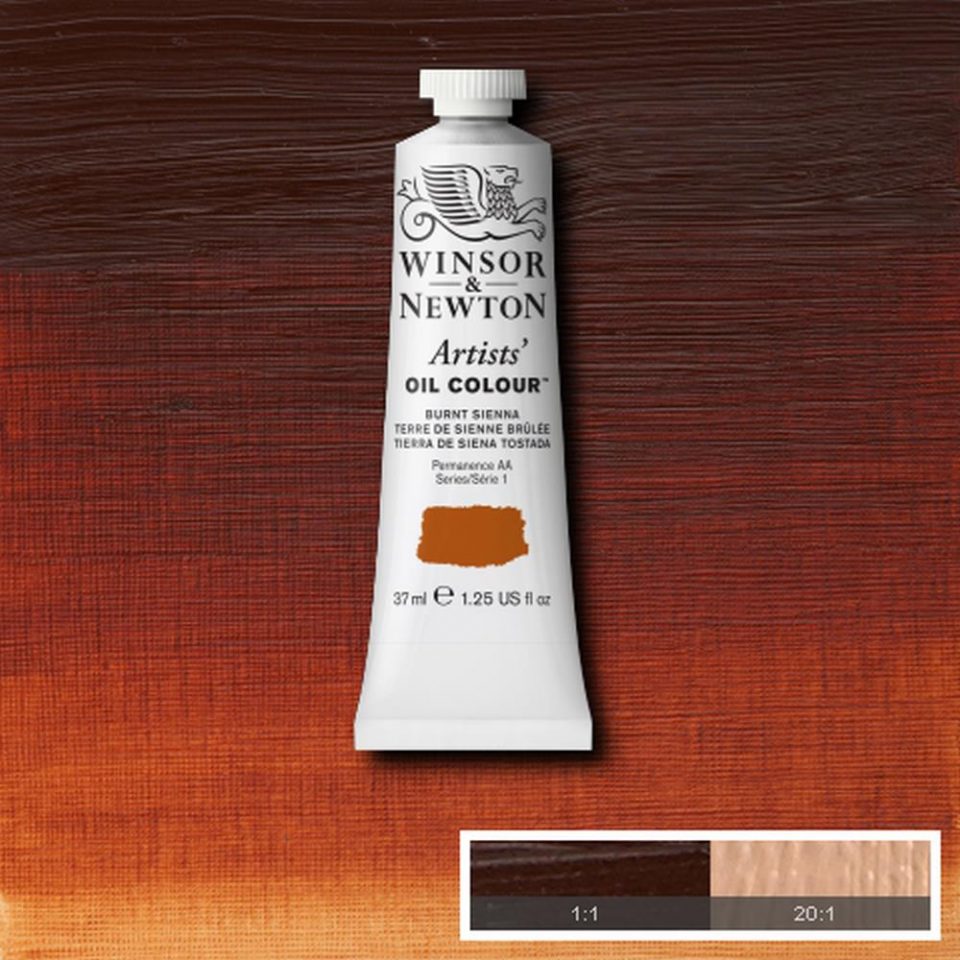 Winsor and Newton Artists Oil Colour 37ml S1 Burnt Sienna