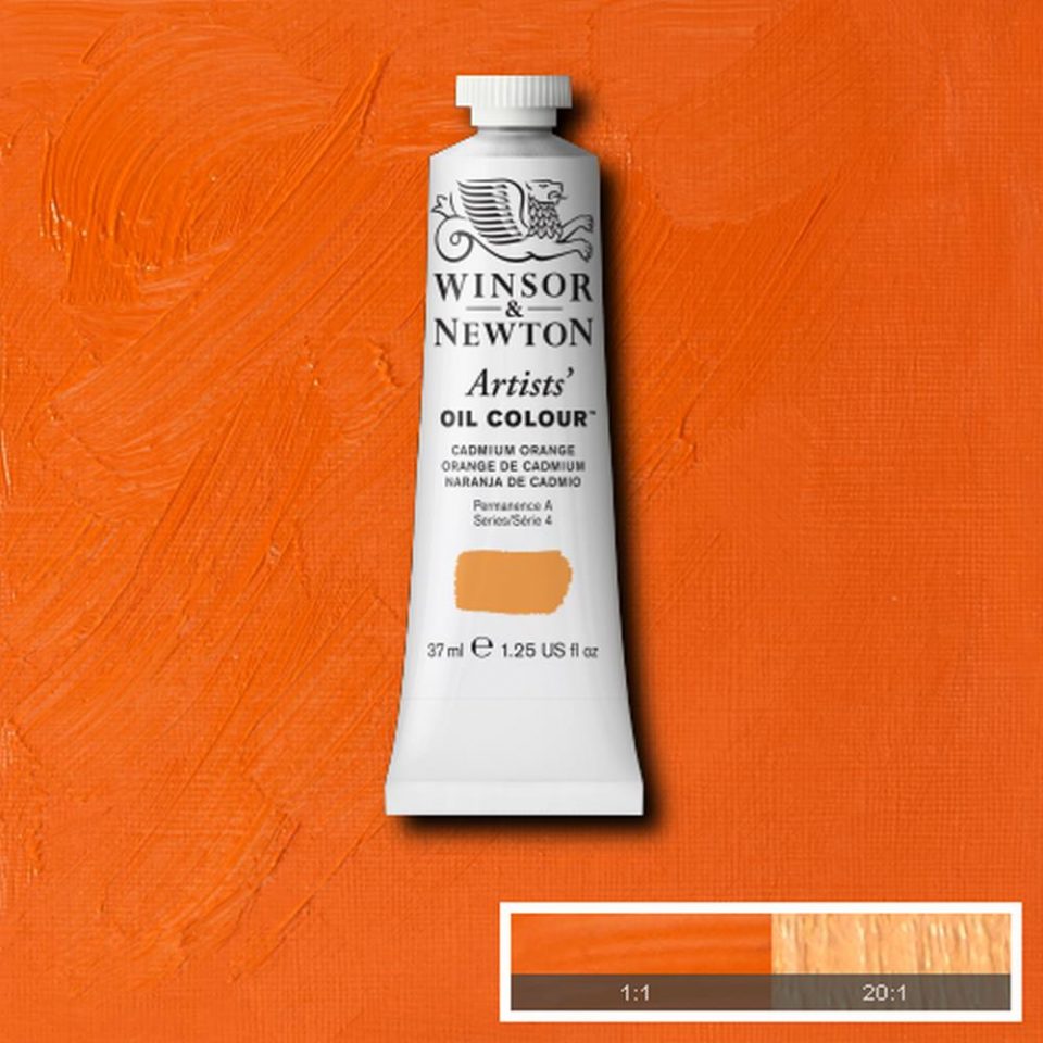 Winsor and Newton Artists Oil Colour 37ml S4 CADMIUM ORANGE