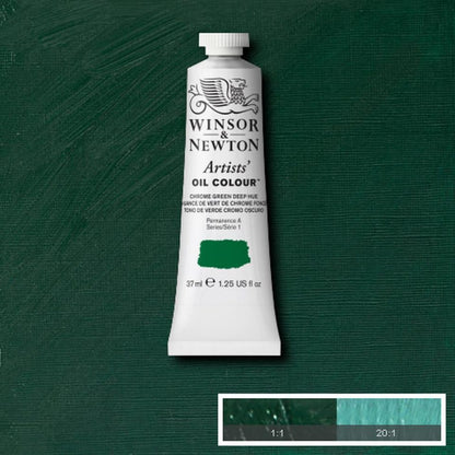 Winsor and Newton Artists Oil Colour 37ml S1 Chrome Green Deep Hue