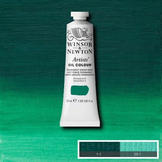 Winsor and Newton Artists Oil Colour 37ml S2 Permanent Green Deep