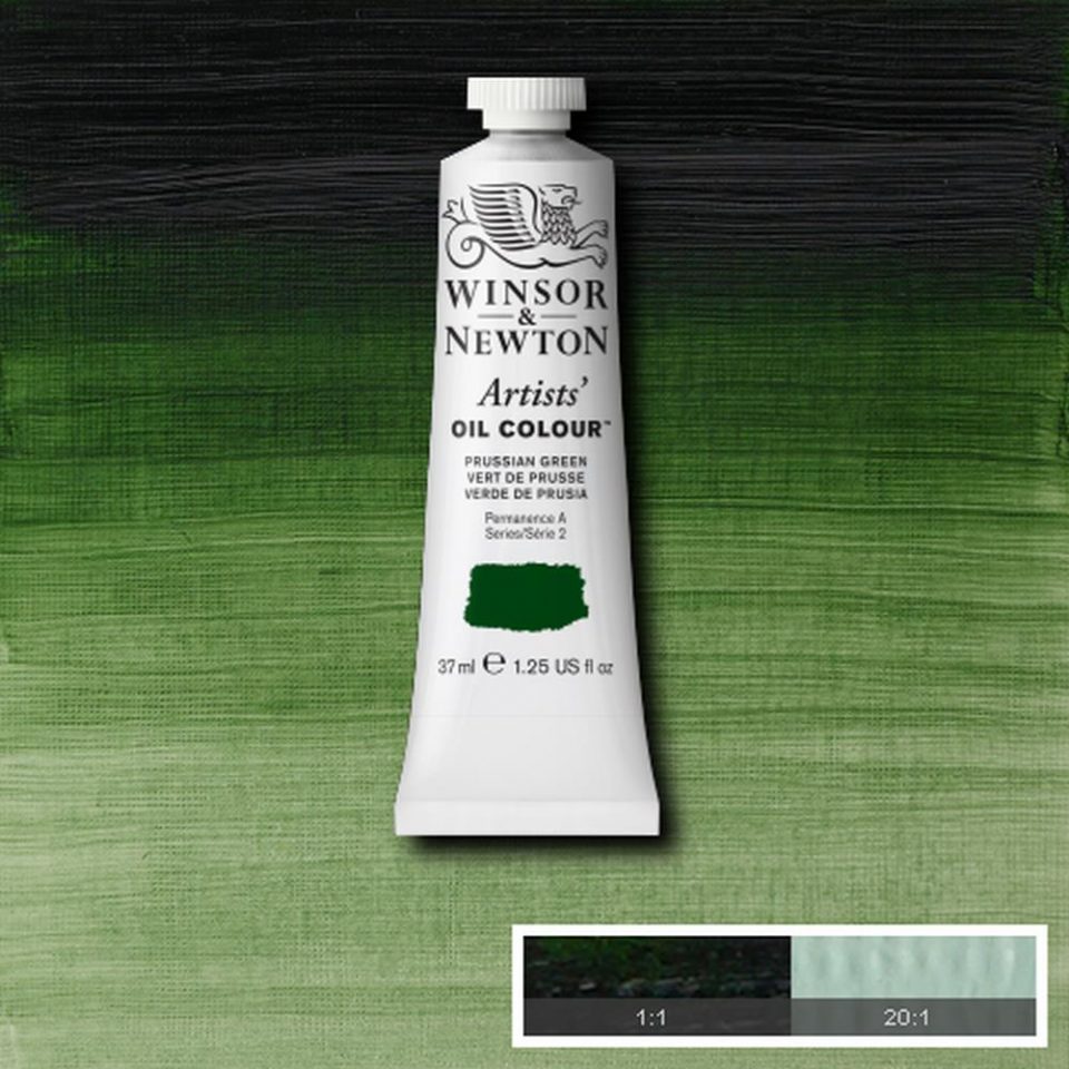 Winsor and Newton Artists Oil Colour 37ml S2 Prussian Green