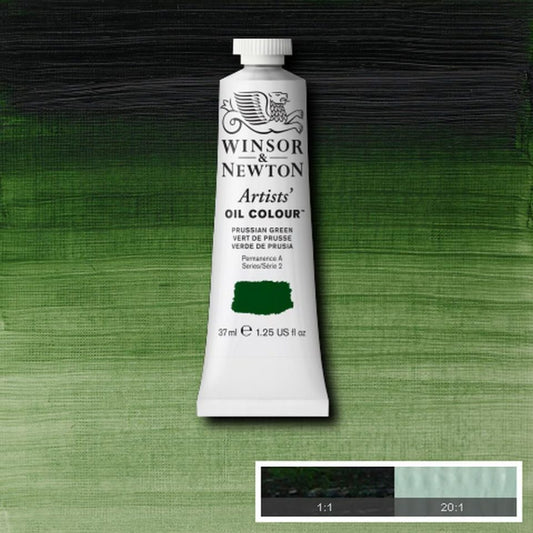 Winsor and Newton Artists Oil Colour 37ml S2 Prussian Green