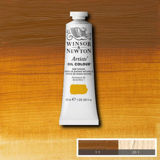Winsor and Newton Artists Oil Colour 37ml S1 Raw Sienna