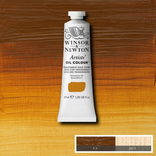 Winsor and Newton Artists Oil Colour 37ml S2 Transparent Gold Ochre