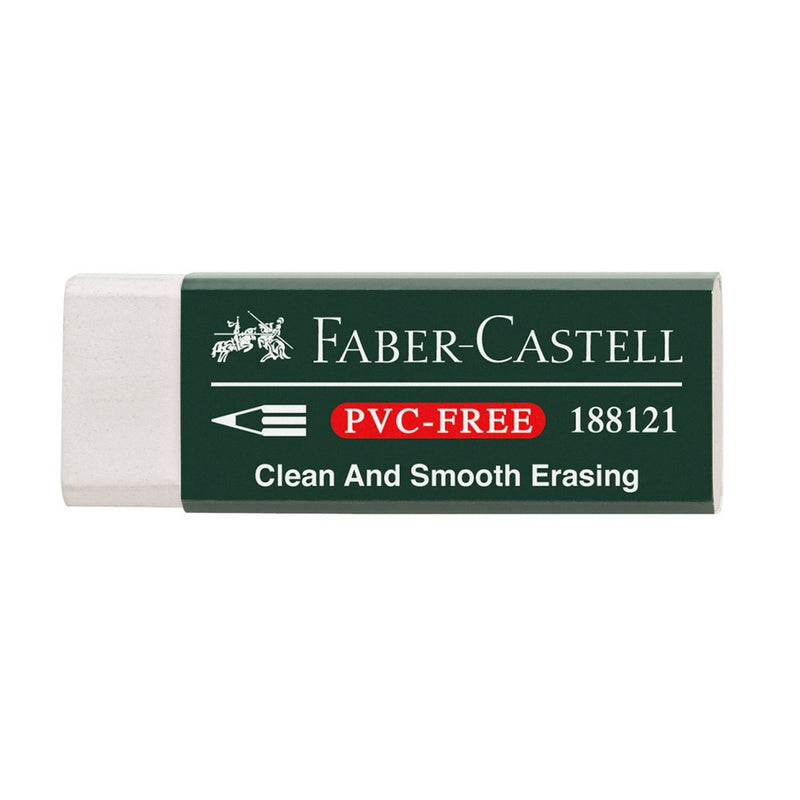 Faber-Castell Pencil Eraser Vinyl Medium with sleeve