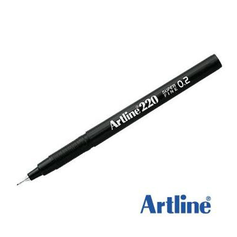 ARTLINE 220 FINELINER PEN 0.2MM BLACK image 2