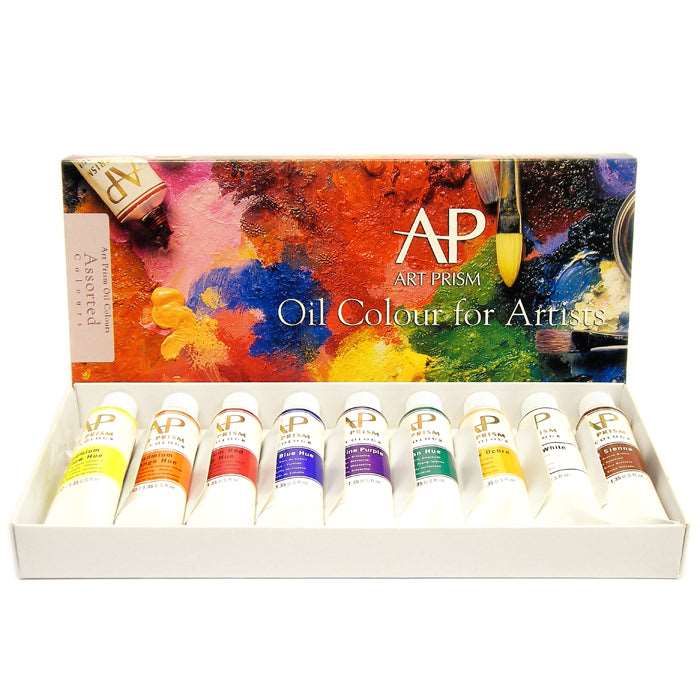 ART PRISM Oil Paint Set of 9 x 40ml ASSORTED Default Title