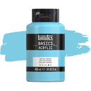 Photo of Liquitex Basics Acrylic Paint 400ml Light Blue Permanent, sold by Art Shed Brisbane.