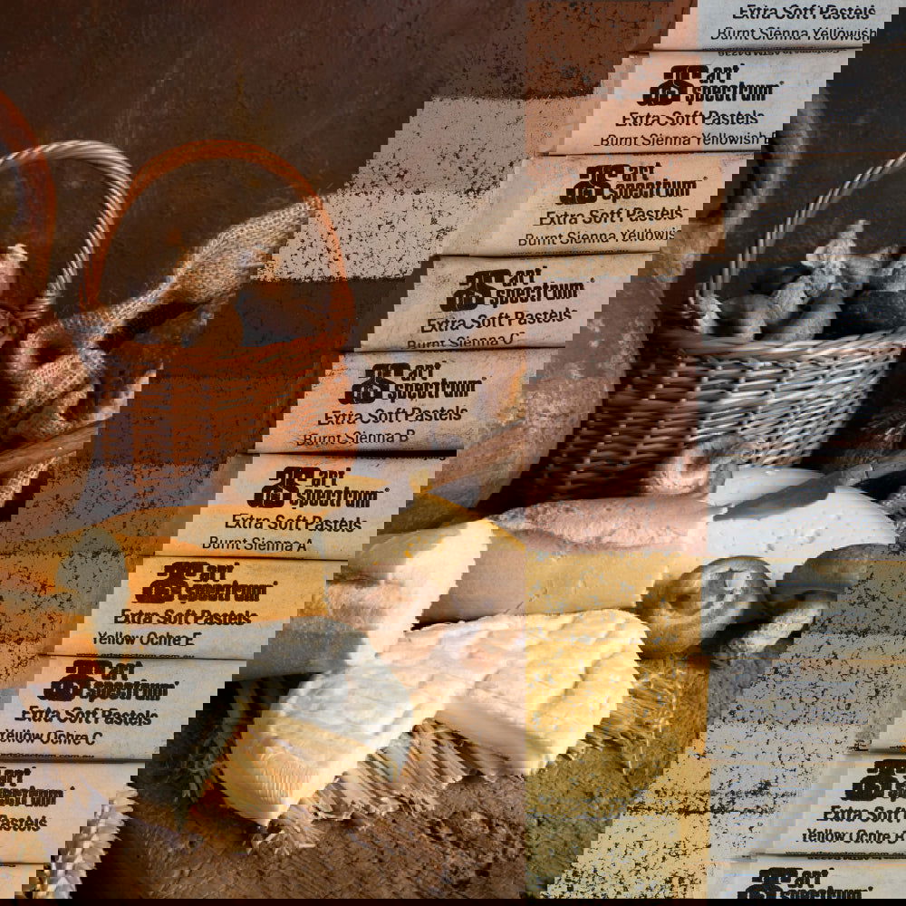 AS Extra Soft Square Pastels Box of 10 - Ochre and Sienna Earths Default Title