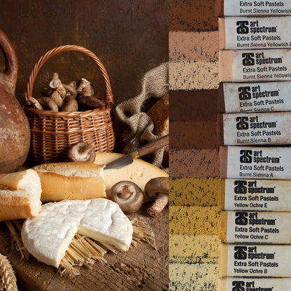 AS Extra Soft Square Pastels Box of 10 - Ochre and Sienna Earths Default Title