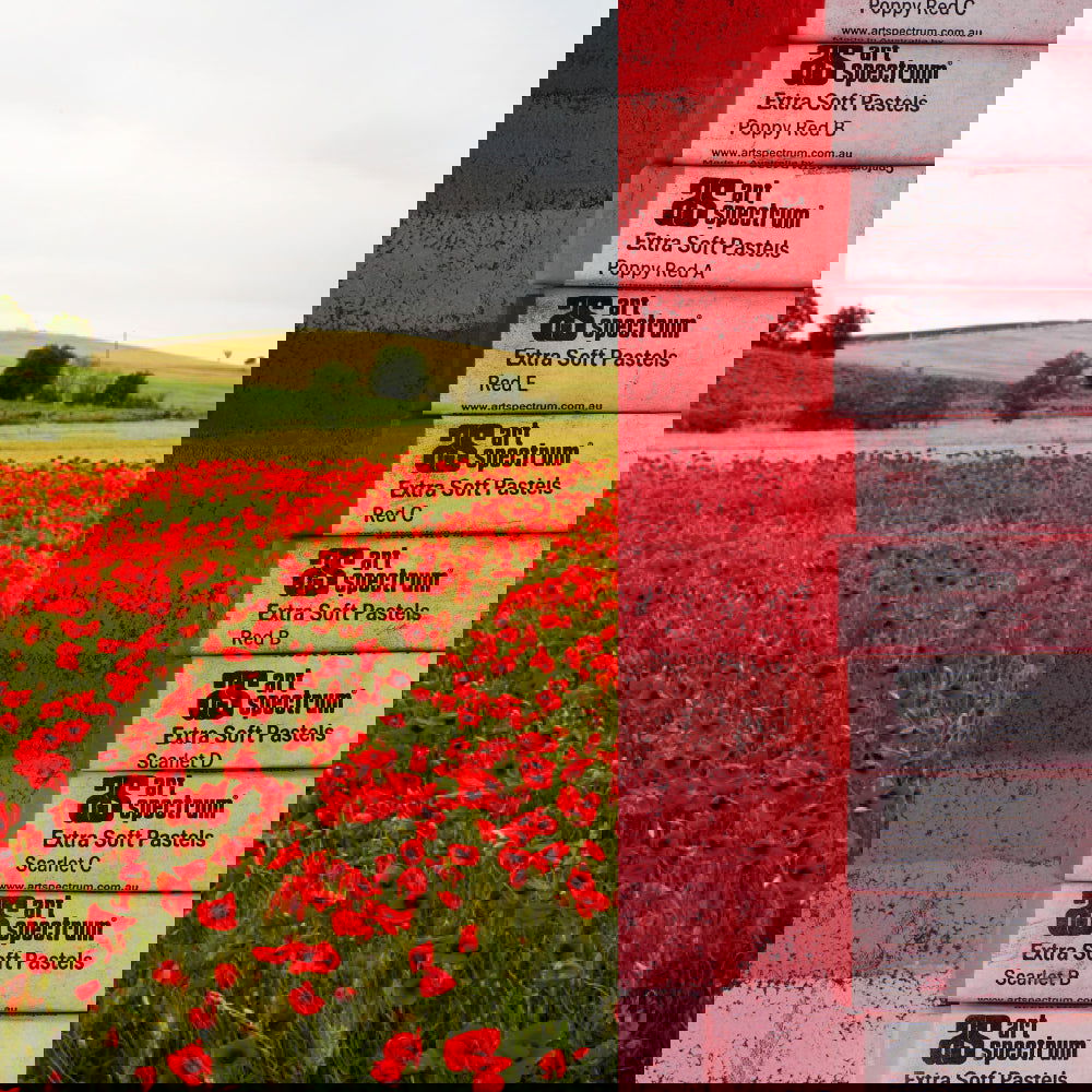 AS Extra Soft Square Pastels Box of 10 - Reds image 1