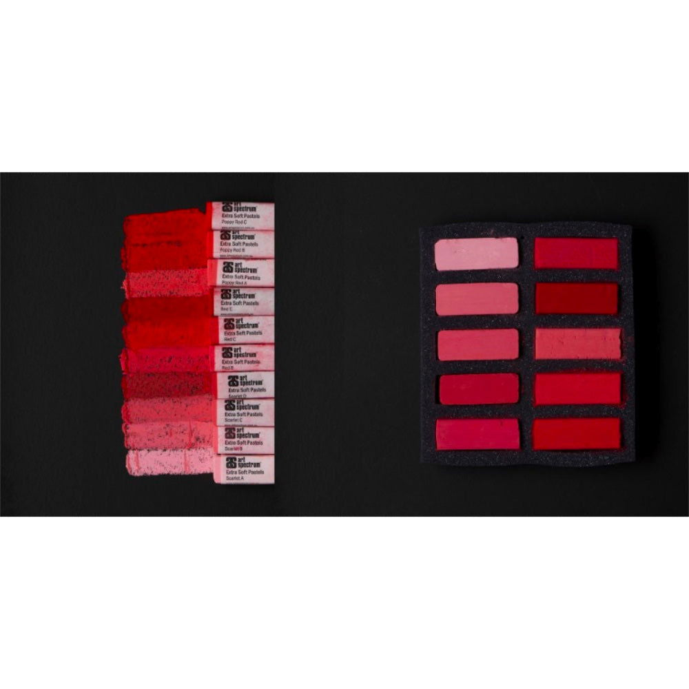 AS Extra Soft Square Pastels Box of 10 - Reds image 3