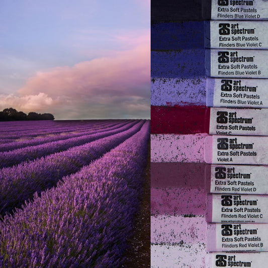 AS Extra Soft Square Pastels Box of 10 - Violets Default Title