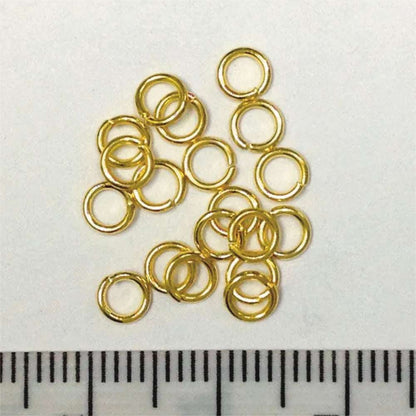 Arbee Jump Rings 4mm Gold Pkt 30 image 1