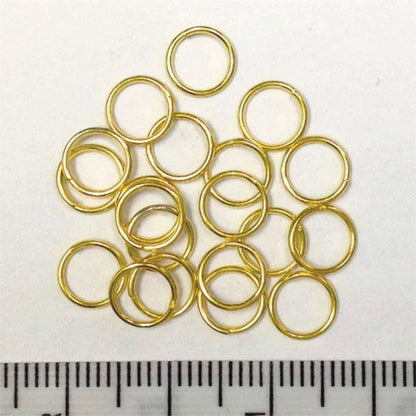 Arbee Jump Rings 7mm Gold Pkt 30 image 1