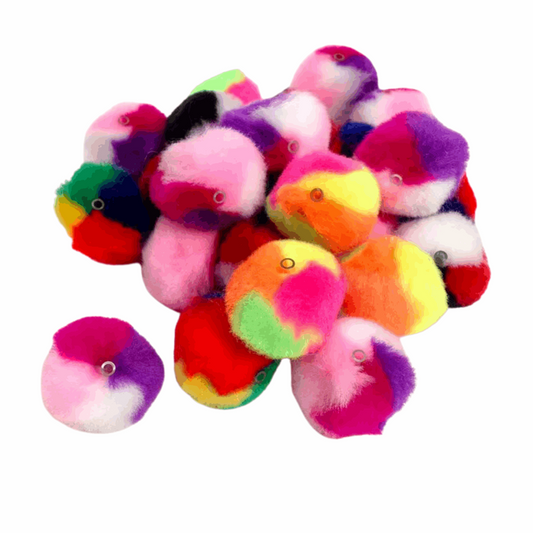 Arbee Pom Poms 25mm Threadable Mix Pkt 25 Default Title