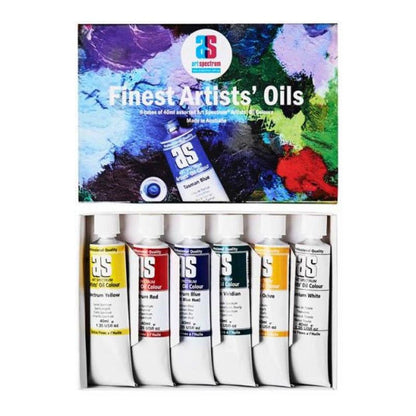 Art Spectrum Artists Oil Paint Set of 6 x 40ml TUBES image 1