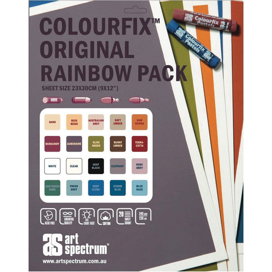Art Spectrum Colourfix Original 340g 23x30cm RAINBOW pack of 20 Default Title