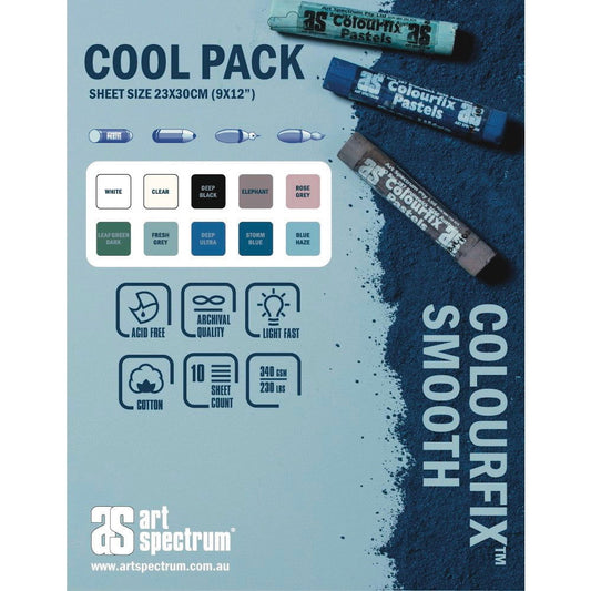 Art Spectrum Colourfix Smooth 340g 23x30cm COOL pack of 10 Default Title