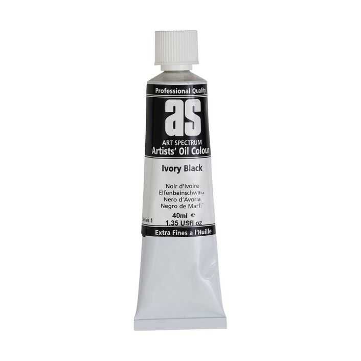Art Spectrum Artists Oil Paint 40ml S1 Ivory Black