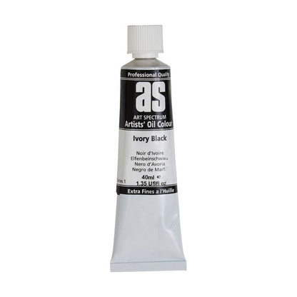 Art Spectrum Artists Oil Paint 40ml S1 Ivory Black
