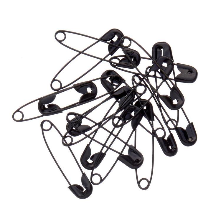 Birch Safety Pins 22mm Pack of 100 Black