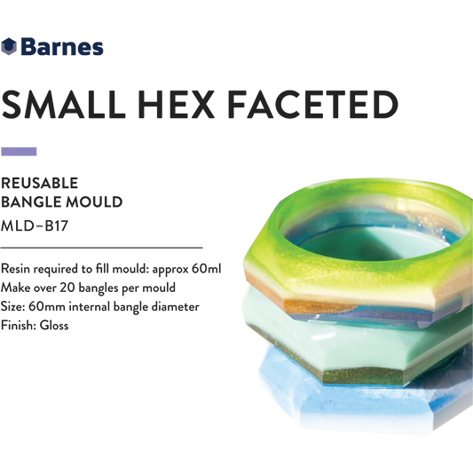 Barnes Small Bangle Mould - HEX Faceted Default Title