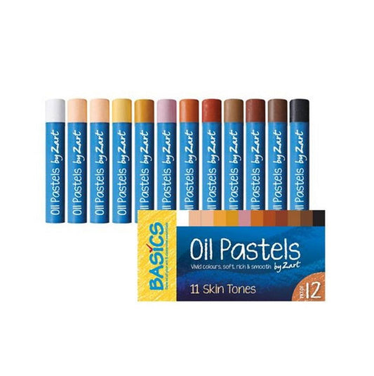 Basics Oil Pastels Skin Tone Set of 12 Default Title