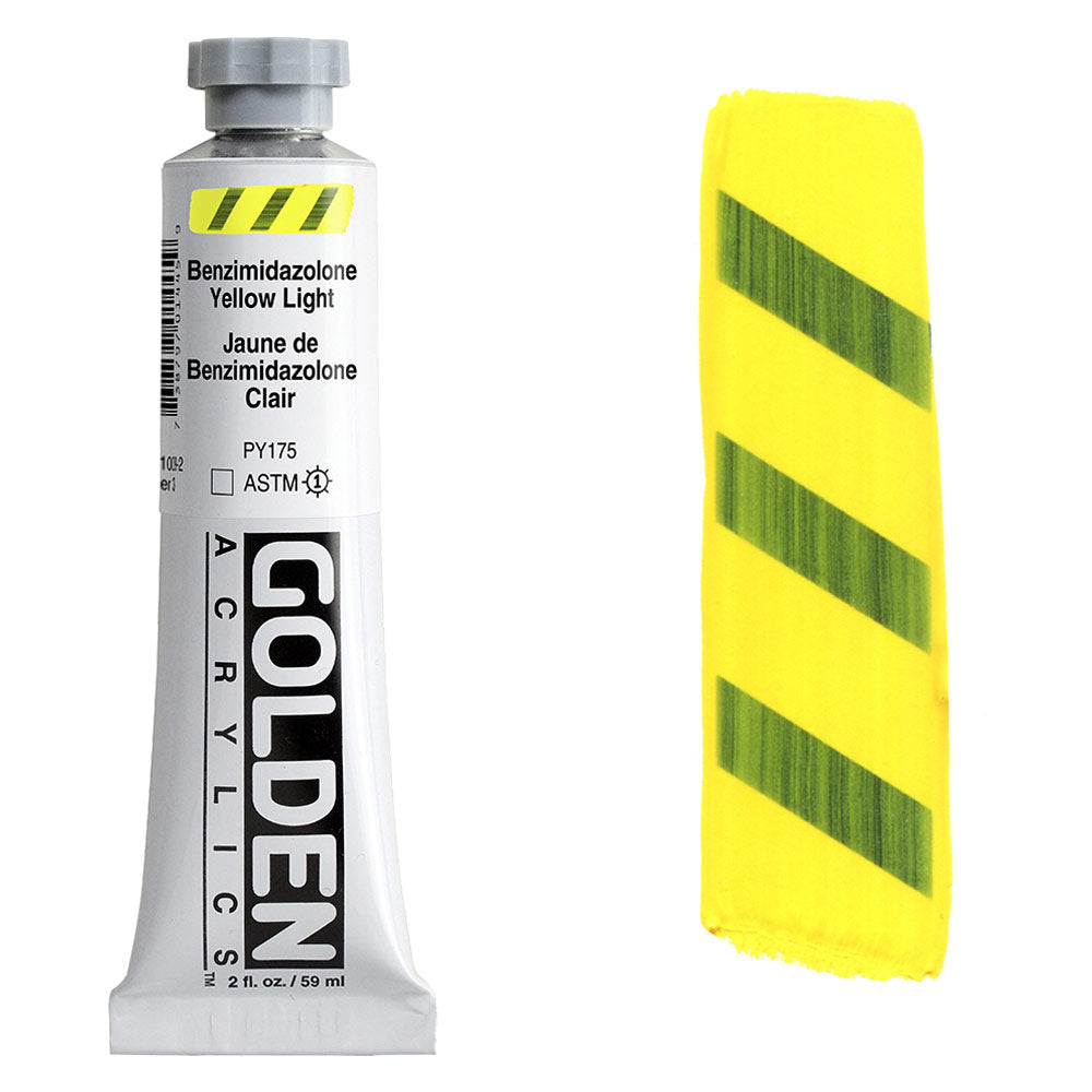 GOLDEN Heavy Body Acrylic 59ml S3 Benzimidazalone Yellow Light