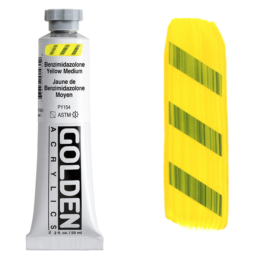 GOLDEN Heavy Body Acrylic 59ml S3 Benzimidazalone Yellow Medium