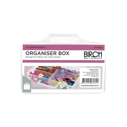 Birch Small Organiser Box - 4 compartments Default Title