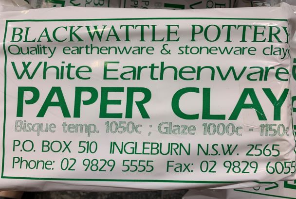 Black Wattle Paper Clay White Earthenware 10kg Default Title