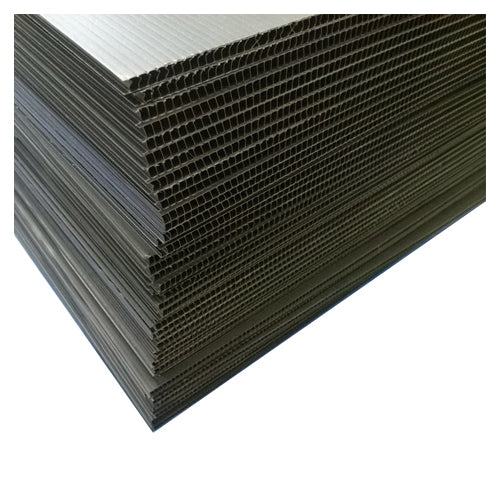 BLACK Corflute Corrugated Board 610 x 915 x 5mm