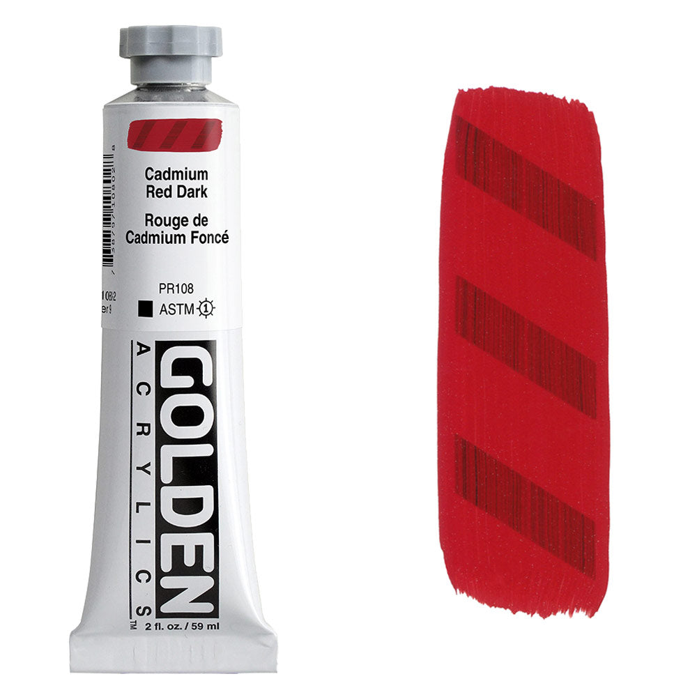 GOLDEN Heavy Body Acrylic 59ml S9 CP Cadmium Red Dark