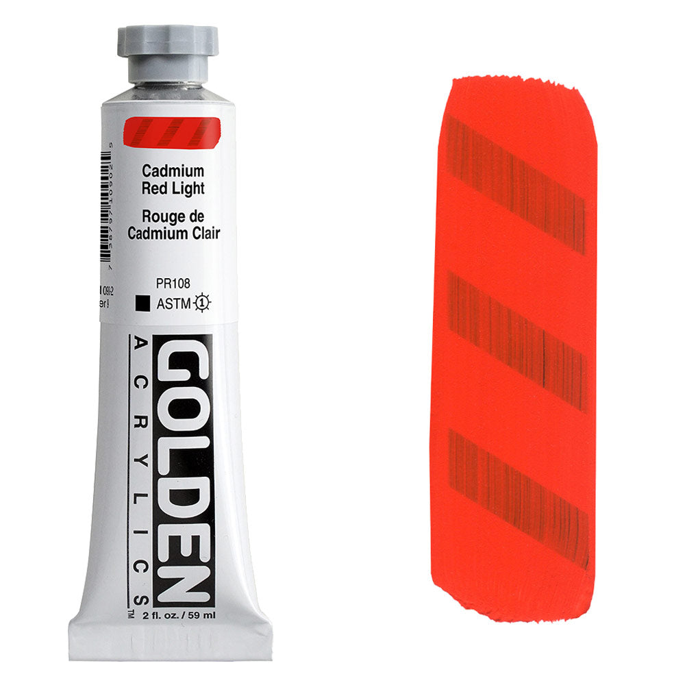 GOLDEN Heavy Body Acrylic 59ml S9 CP Cadmium Red Light
