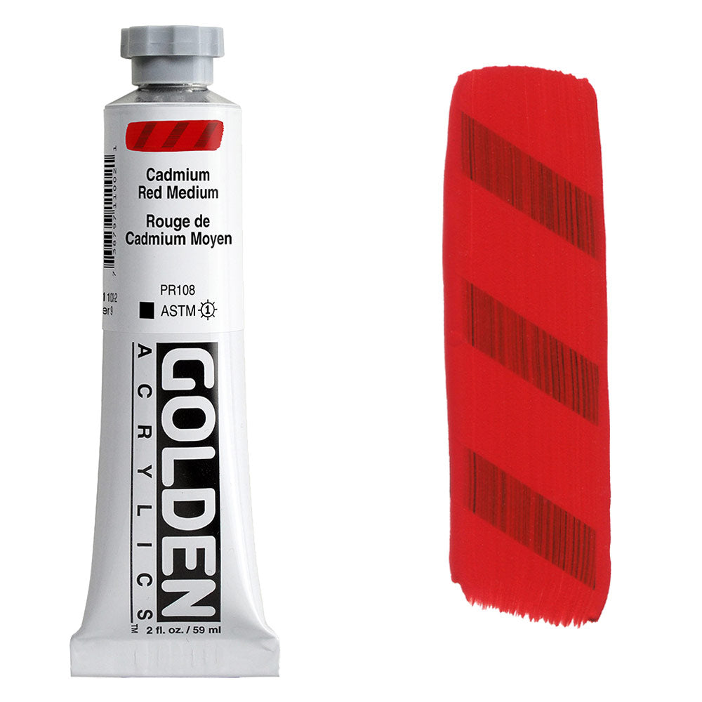 GOLDEN Heavy Body Acrylic 59ml S9 CP Cadmium Red Med