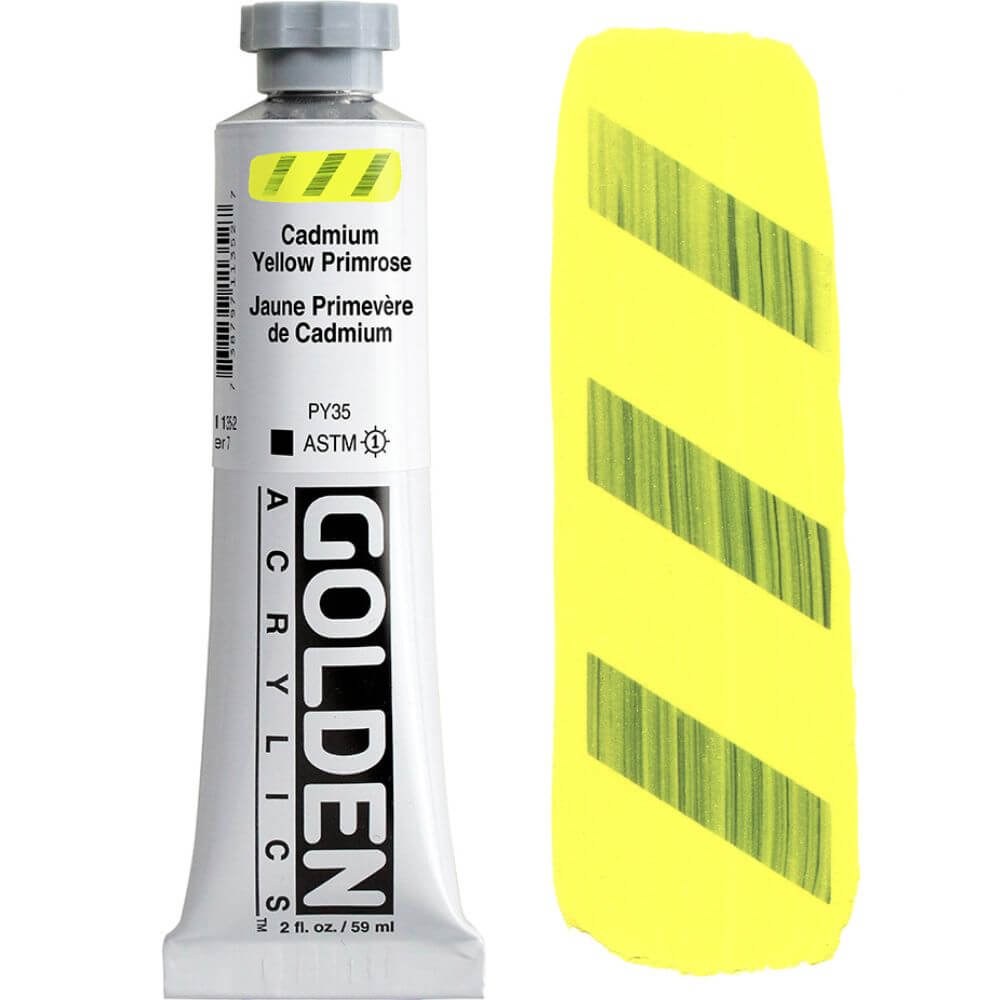 GOLDEN Heavy Body Acrylic 59ml S7 CP Cadmium Yellow Primrose