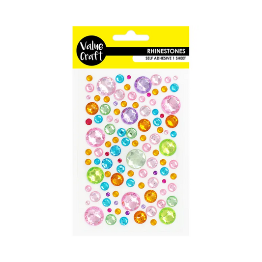 Value Craft Rhinestone Bubble Assorted 1 sheet Default Title