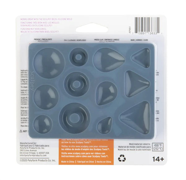 Sculpey Silicone Mold - Cabochon Shapes