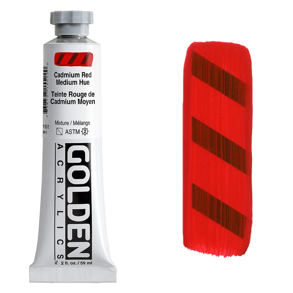 GOLDEN Heavy Body Acrylic 59ml S4 Cad Red Medium Hue