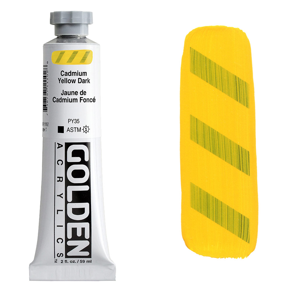 GOLDEN Heavy Body Acrylic 59ml S7 CP Cadmium Yellow Dark