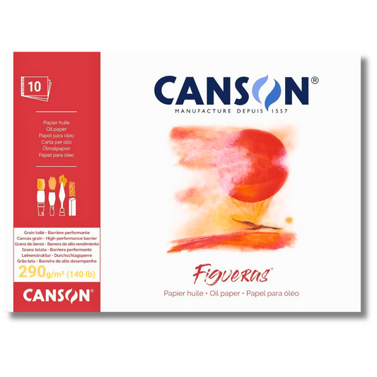 Canson Figueras 290gsm Canvas Paper Pad 10 sheets
