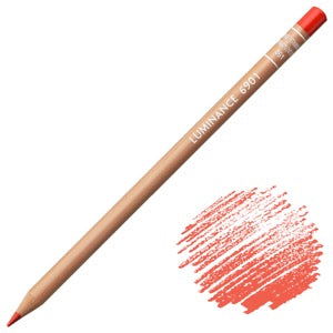 Caran DAche Luminance 6901 Coloured Pencil Permanent Red 061