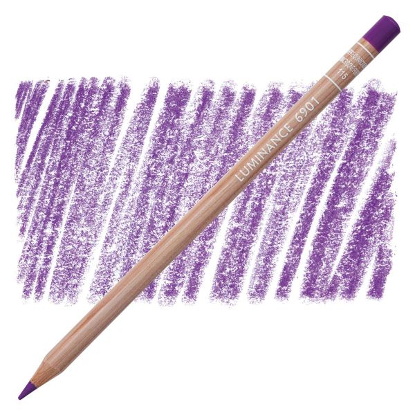 Caran DAche Luminance 6901 Coloured Pencil Quinacridone Purple 115