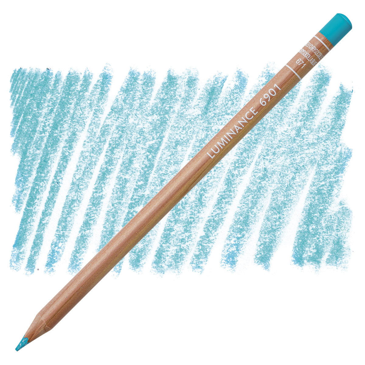 Caran DAche Luminance 6901 Coloured Pencil Chrysocolla Blue 671